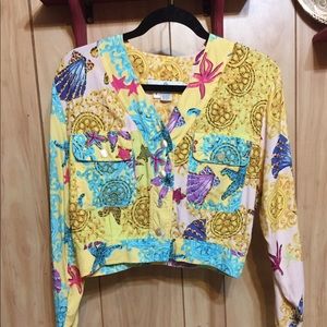 S beaded crop jacket